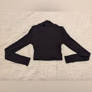 Lululemon mock neck crop top